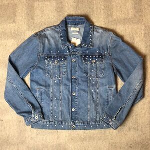 NWT Topman Studded Denim Jacket | Large